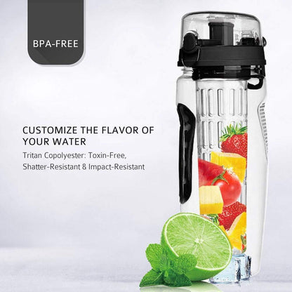 1000ml D'eau Fruits Bouteille BPA Plastique Gratuit Sport Fruits Infuseur Bouteilles D'eau Avec Infuser Jus Shaker Boisson Bouteille De l'eau