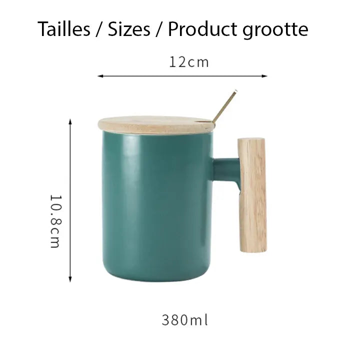 Mesures d'une tasse verte