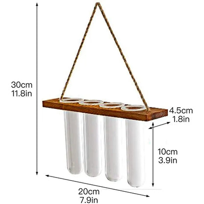 Table de mesures des vases tubes